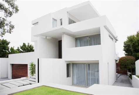 modern houses with white metal ourside|modern white porcelain house.